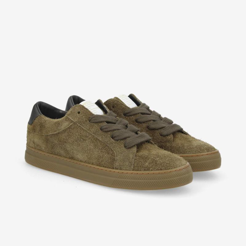 SPARK SKATE M - HAIRY SUEDE - KAKI SOLE GUM